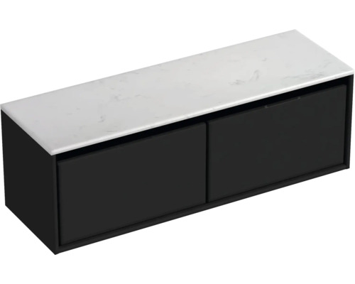 Skrinka pod umývadlo s dvoma zásuvkami a umývadlovou doskou