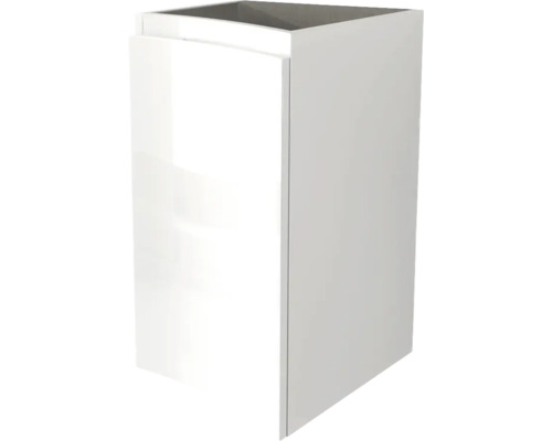 Biela skrinka pod umývadlo s dvierkami