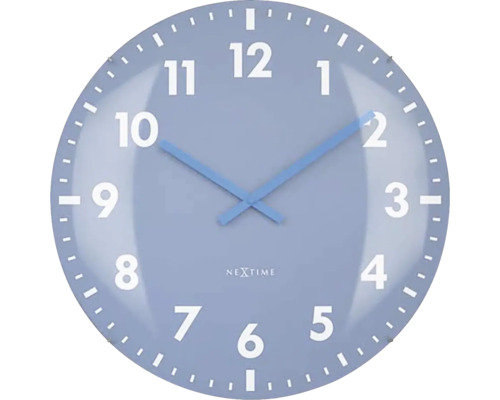 Nástenné hodiny NeXtime Duomo Ø50 cm modré