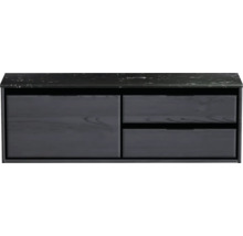 Skrinka pod umývadlo s tromi zásuvkami a kamennou doskou