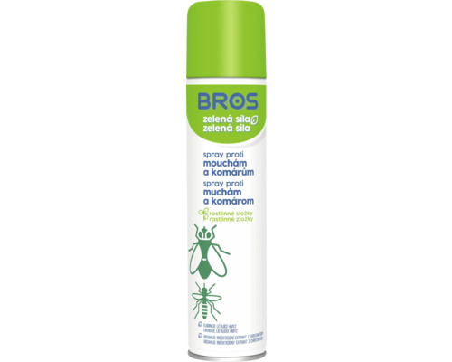 Repelent proti muchám a komárom BROS Zelená sila sprej 300 ml-0