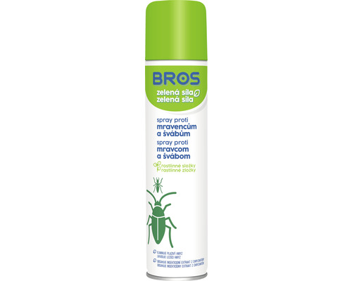 Prípravok proti mravcom a švábom BROS Zelená sila sprej 300 ml Bros sprej proti mravcom a švábom