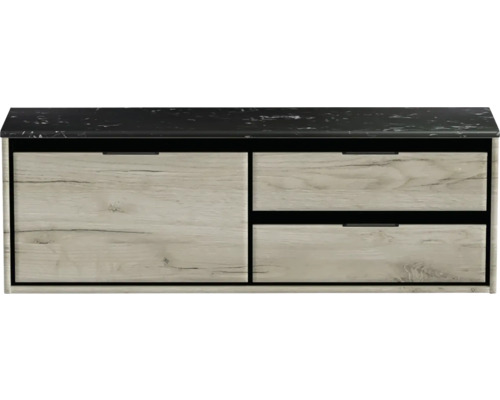 Skrinka pod umývadlo s dvomi zásuvkami a odkladacou plochou