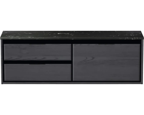 Skrinka pod umývadlo s dvomi zásuvkami a jednými dvierkami