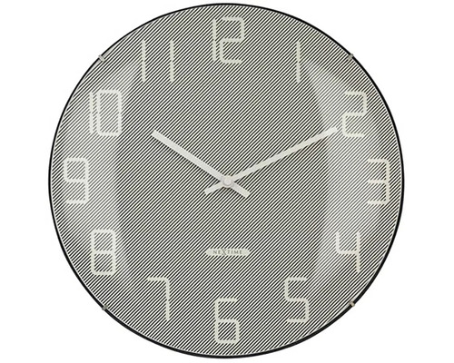 Nástenné hodiny NeXtime Shade Ø35 cm šedé