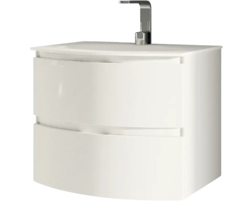 Skrinka pod umývadlo s dvoma zásuvkami a vodovodnou batériou