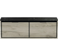 Skrinka na topánky s dvomi zásuvkami a odkladacou plochou