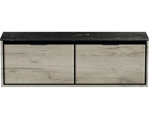 Skrinka na topánky s dvomi zásuvkami a odkladacou plochou