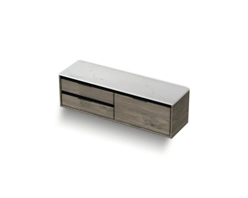 Skrinka pod umývadlo so zásuvkami a odkladacou plochou