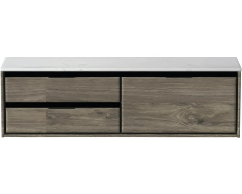 Skrinka pod umývadlo s tromi zásuvkami a umývadlovou doskou