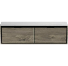 Skrinka pod umývadlo s dvoma zásuvkami a umývadlovou doskou