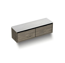 Skrinka pod umývadlo s dvomi zásuvkami a odkladacou plochou