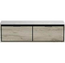 Skrinka pod umývadlo s dvoma zásuvkami a odkladacou doskou