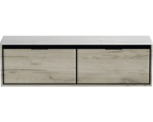 Skrinka pod umývadlo s dvoma zásuvkami a odkladacou doskou