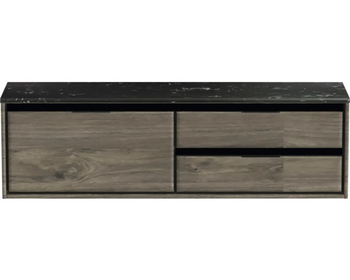 Skrinka pod umývadlo so zásuvkami a policou