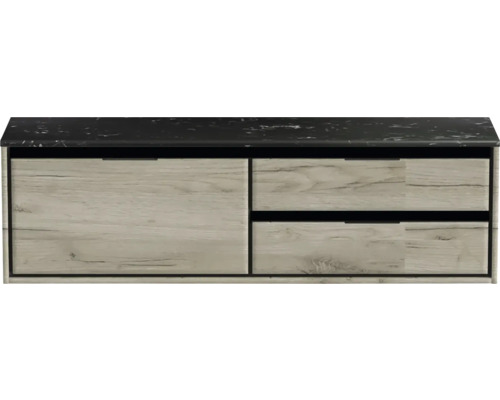 Skrinka pod umývadlo so zásuvkami a policou