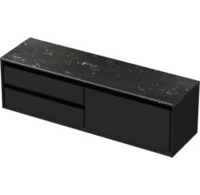 Skrinka pod umývadlo s dvoma zásuvkami a odkladacou plochou vo vzhľade kameňa