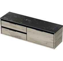 Skrinka pod umývadlo s dvoma zásuvkami a policou