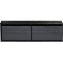 Skrinka pod umývadlo s dvoma zásuvkami a kamennou policou