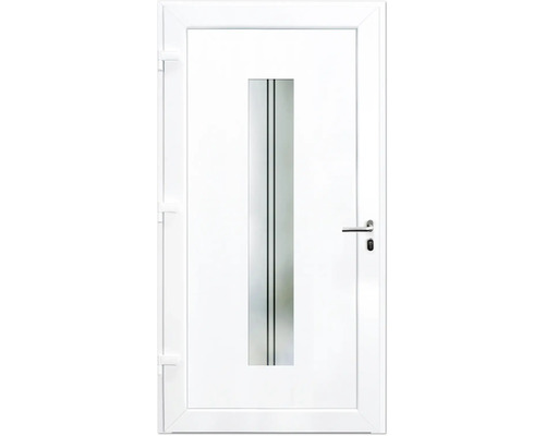 Biele interiérové dvere so sklenenou výplňou