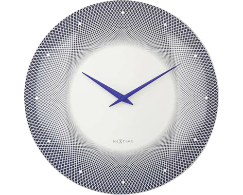 Nástenné hodiny NeXtime Deep Ø50 cm modré