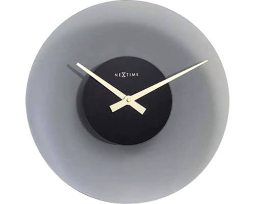 Nástenné hodiny NeXtime Float Ø40 cm šedé