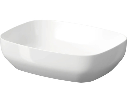 Umývadlo na dosku Cersanit LARGA sanitárna keramika biela 50 x 38,5 CCWT1000810770 Keramické umývadlo