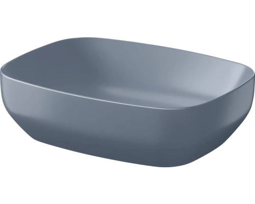 Umývadlo na dosku Cersanit Larga sanitárna keramika modrá 50x38,5 cm CCWT1001606401