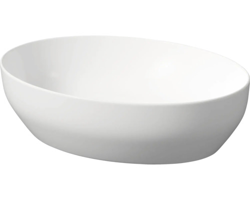 Umývadlo na dosku Cersanit Larga sanitárna keramika biela 50,5x38,5 cm CCWT1000820770
