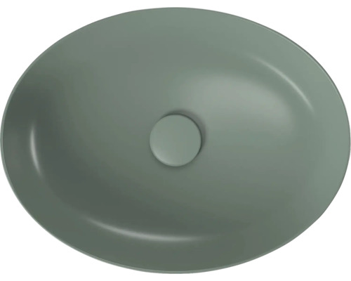 Umývadlo na dosku Cersanit Larga sanitárna keramika zelená 50,5x38,5 cm CCWT1001476401