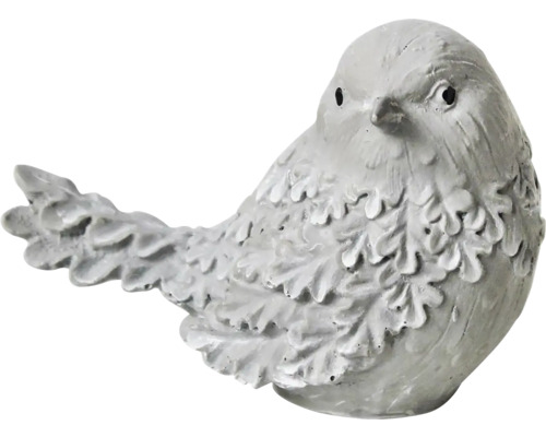 Vtáčik polyston 8,5 cm sivý