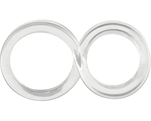 Symbol nekonečna z priehľadného materiálu