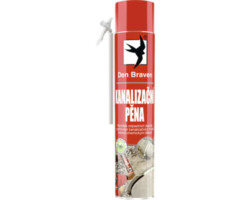 Montážna pena PUR DEN BRAVEN kanalizačná trubičková 750 ml Montážna pena PUR DEN BRAVEN kanalizačná trubičková 750 ml