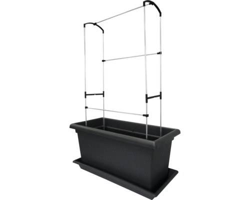 Záhradný hrantík s podperou pre popínavé rastliny