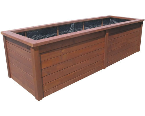 Drevený kvetináč do záhrady