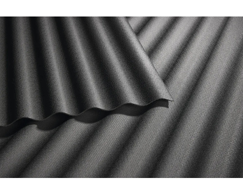 Detail vlnitých dosiek z vláknocementu