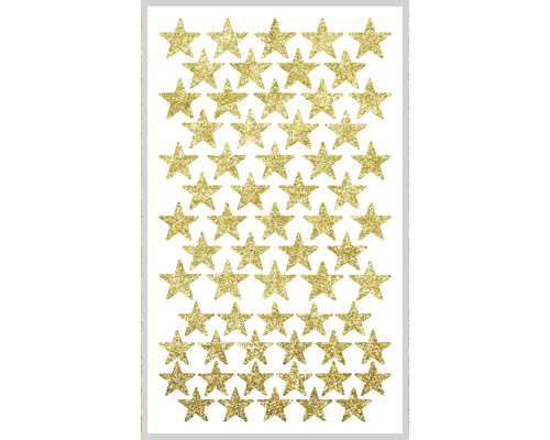 Samolepka mini hviezdy zlaté 8x14 cm