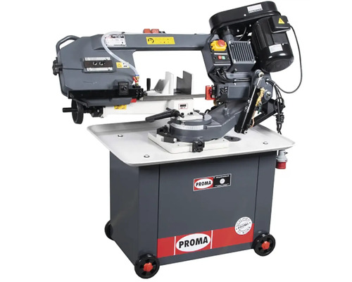 Horizontálna pásová píla na kov na kolieskach