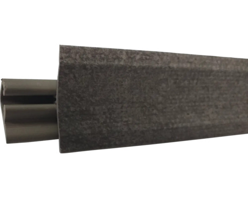 Tesniaca PVC lišta LB 23 3000 x 23 x 23 mm tkanina kov Plastová soklová lišta