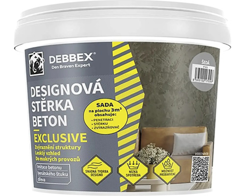 Debbex dizajnová betónová stierka do interiéru