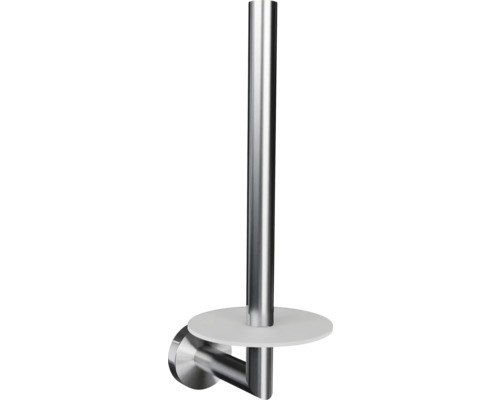 Držiak toaletného papiera z nehrdzavejúcej ocele s odkladacou plochou