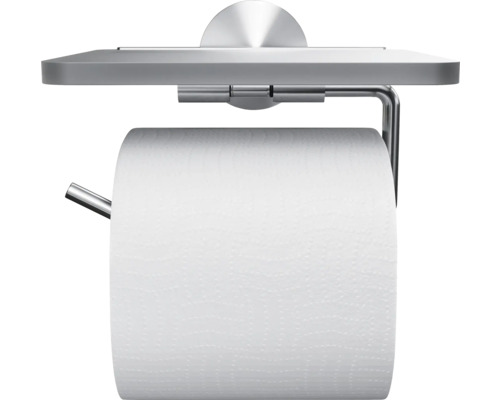 Držiak toaletného papiera s poličkou