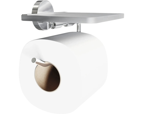 Držiak toaletného papiera s poličkou