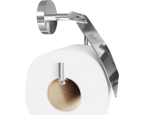 Nástenný držiak toaletného papiera s rolkou toaletného papiera