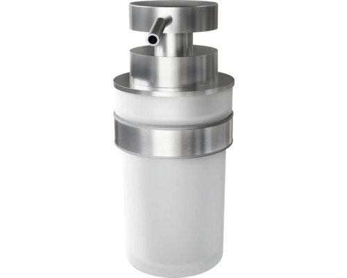 Dávkovač mydla z nehrdzavejúcej ocele a plastu