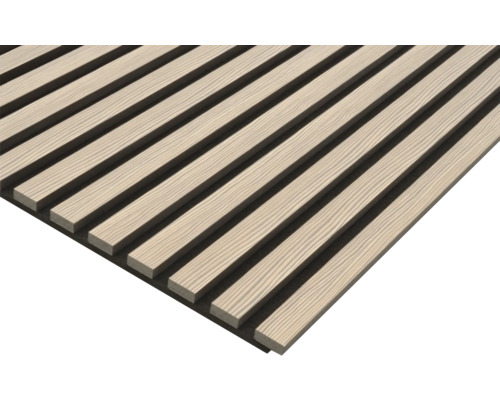Akustický panel PET+MDF 19x572,5x1195 mm zebrano fóliovaný Akustický panel z dreva s plsťou
