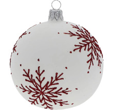 Vianočná guľa so vzorom snehových vločiek