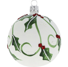 Vianočná guľa s motívom cezmíny na vianočnú dekoráciu