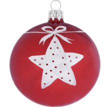 Vianočná guľa s motívom hviezdy