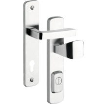 Súprava kľučky ku dverám s dlhým štítom a kľúčovou rozetou